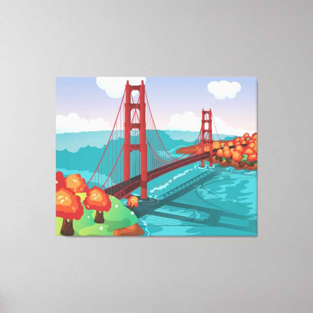 Toile Pont du Golden Gate de San Francisco (Recto)