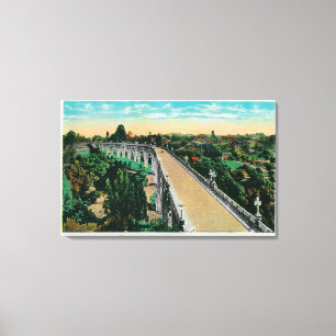 Toile Pont en rue du Colorado à travers Arroyo Seco