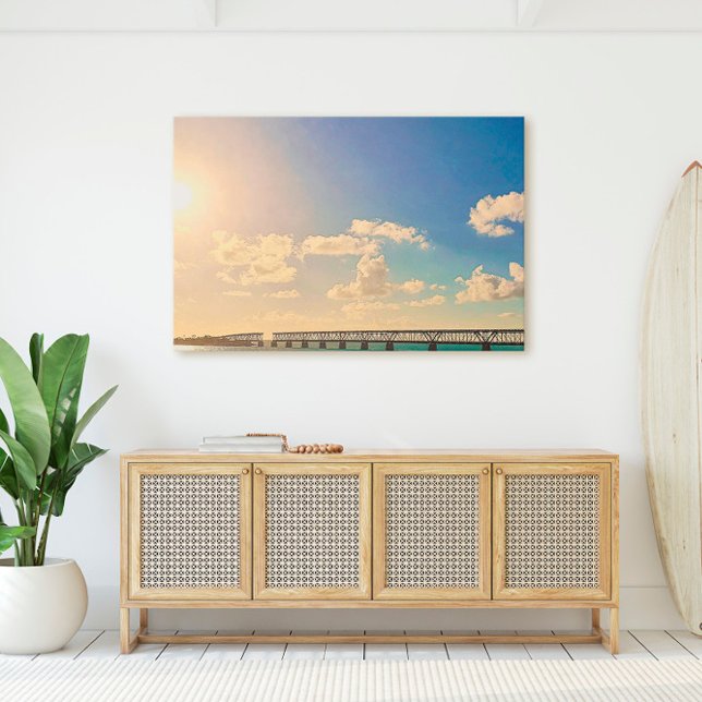 Toile Pont ferroviaire Bahia Honda Floride Keys (Créateur téléchargé)