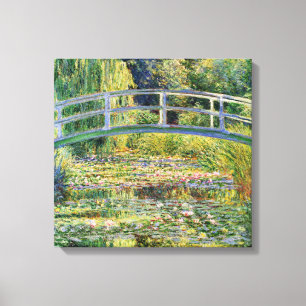 Toile Pont japonais Monet avec nappes d'eau