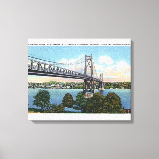 Toile Pont Mid-Hudson à Roosevelt Nat'l Historique (Recto)