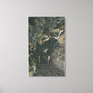 Toile Pont sous la vue de roche d'équilibre