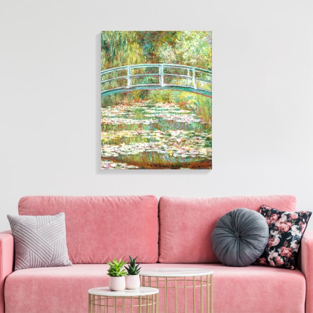 Toile Pont sur l'étang de Nymphéas | Claude Monet |  (Insitu(Salon))