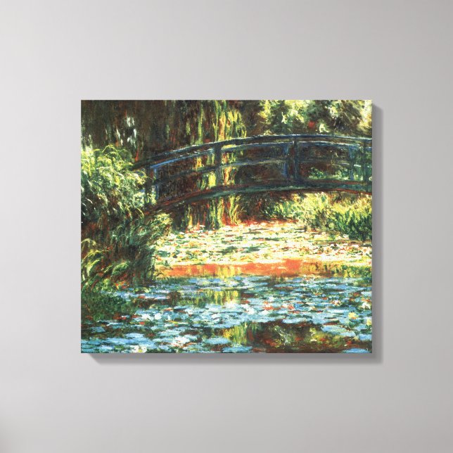 Toile Pont sur l'étang Nénuphar par Claude Monet (Recto)