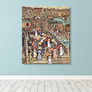 Toile Ponte Della Paglia, Venise de Maurice Prendergast