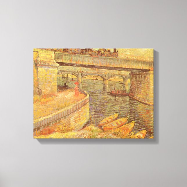 Toile Ponts à Asnières, Vincent van Gogh (Recto)