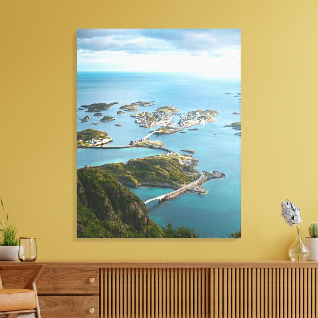 Toile Ponts de l'île – Vue de sérénité côtière (Insitu(Salon))