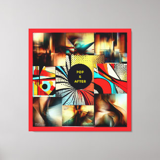 Toile POP & AFTER - ABSTRATO - Impressão em tela