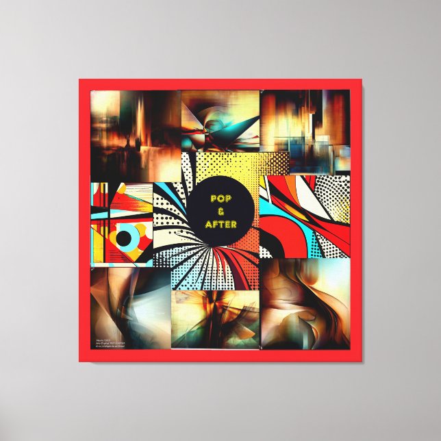Toile POP & AFTER - ABSTRATO - Impressão em tela (Recto)