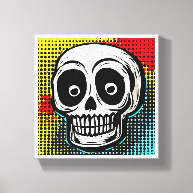 Toile "Pop Art Calavera : Un tour contemporain (Recto)