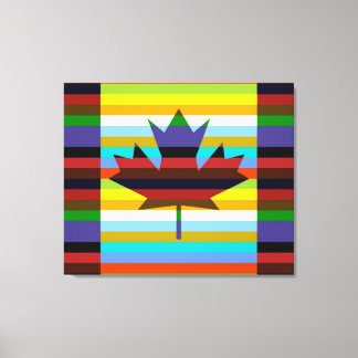 Toile Pop Art Canada Maple Leaf