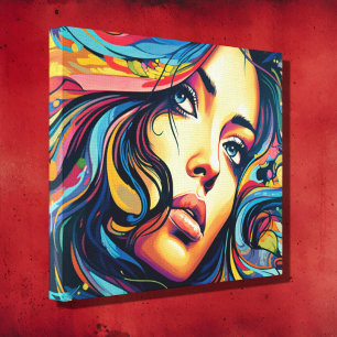 Toile Pop Art femme