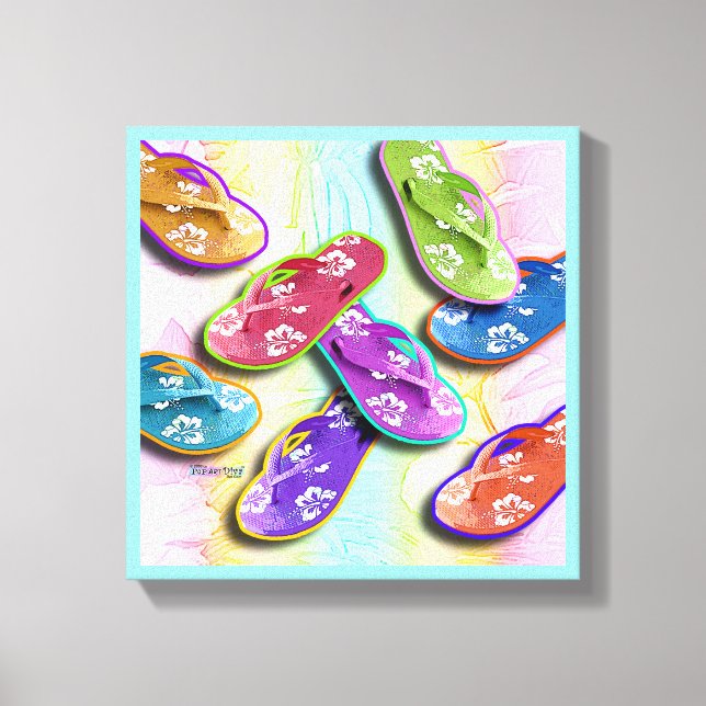 Toile Pop Art FLIP FLOTS Galerie Wrapper Canvas (Recto)