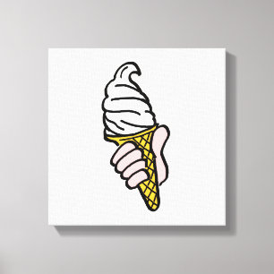 Toile Pop Art Ice Cream Cone ou Cornet
