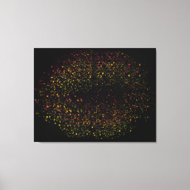 Toile Pop Art Lèvres colorées (Recto)