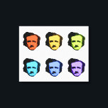 Toile Pop Art Poe<br><div class="desc">Pop Art Poe (Edgar Allan Poe)</div>