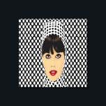 Toile Pop Art Retro Vintage Girl Custom Wall Prints<br><div class="desc">Pop Art Retro Vintage Girl Grande impression murale personnalisée,  Customisez cette toile murale élégante pour s'adapter à votre préférence unique,  changez la taille à votre goût</div>