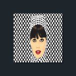 Toile Pop Art Retro Vintage Girl Custom Wall Prints<br><div class="desc">Pop Art Retro Vintage Girl Grande impression murale personnalisée,  Customisez cette toile murale élégante pour s'adapter à votre préférence unique,  changez la taille à votre goût</div>