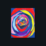 Toile pop art rose Abstrait<br><div class="desc">Pop art de peinture originale aquarelle d'un rose abstrait aux couleurs colorées. Style pop art.</div>