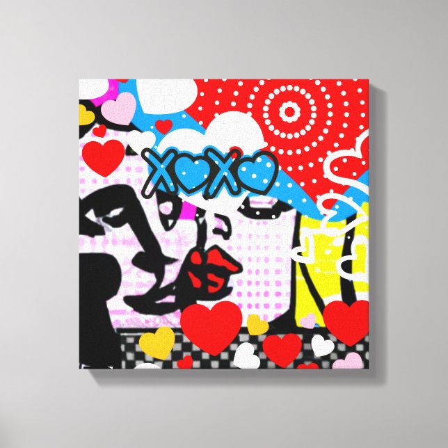 Toile Pop Art Valentine (Recto)