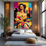 Toile Pop Art Vision d'Adele Bloch-Bauer<br><div class="desc">Cette transformation pop art de "Adele Bloch-Bauer" réimagine le portrait emblématique avec des couleurs audacieuses, des motifs expressifs et une touche contemporaine dynamique. La composition vibrante met en valeur l'élégance et la beauté intemporelle d'Adele tout en alliant sophistication classique et énergie pop art moderne. Parfait pour les amateurs d'oeuvres d'art...</div>
