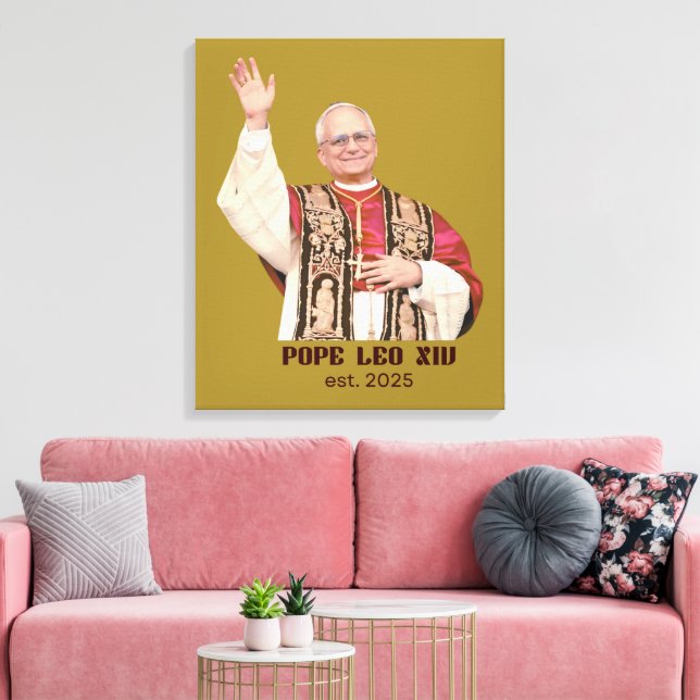 Toile Pope Leo XIV Est 2025 Commemorative (Insitu(Salon))