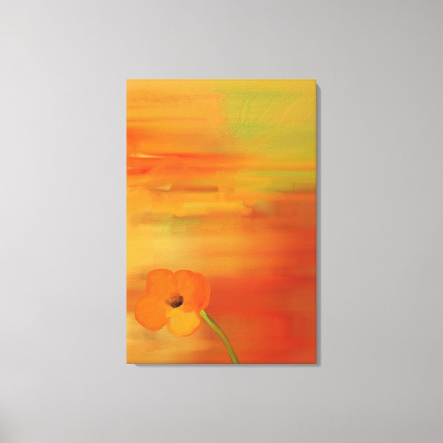 Toile Poppies en fleur -abstrait (Recto)