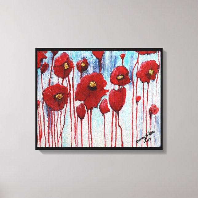 Toile Poppies en hiver (Recto)