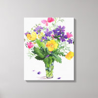 Poppies et géraniums