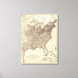 Toile Population 1860 des USA