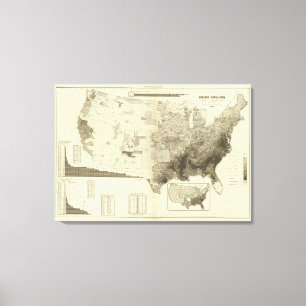 Toile population de code à couleurs par des comtés