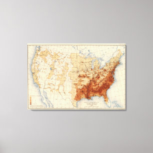 Toile Population de nègre de la densité 55