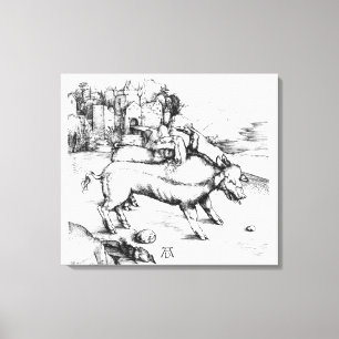 Toile Porc monstrueux