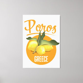 Toile Poros Grèce affiche de voyage Art Print