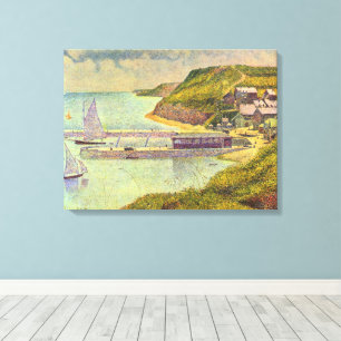 Toile Port-en-Bessin, marée haute par Georges Seurat
