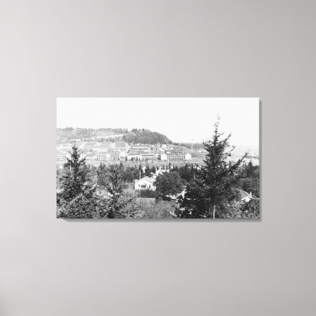 Toile Port Townsend, WA Voir les principales casernes Fo (Recto)