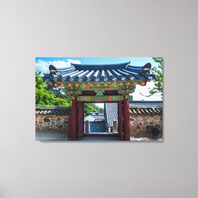 Toile Porte de temple coréen (Recto)