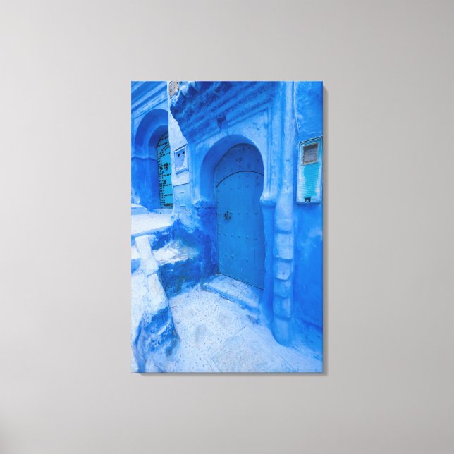 Toile Porte de ville bleue (Recto)