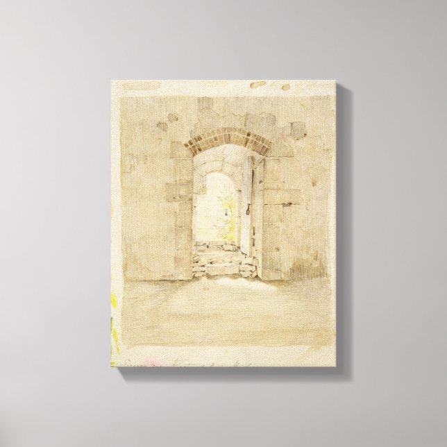 Toile Porte d'entrée de l'école royale de Meissen (Recto)