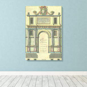 Toile Porte d'entrée d'église vintage Architecture de la