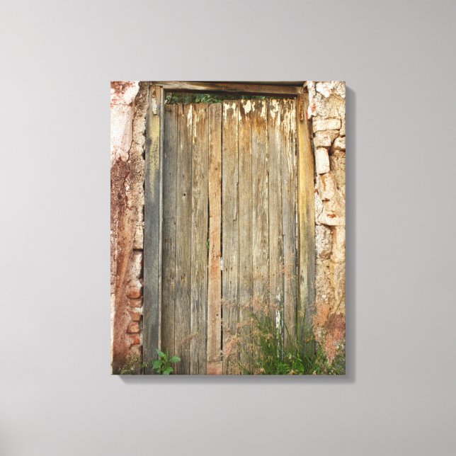 Toile Porte En Bois Rustique Au Mexique (Recto)