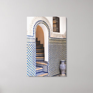 Toile Porte en carrelage marocain