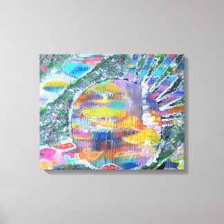 Toile Porte en terre champignon