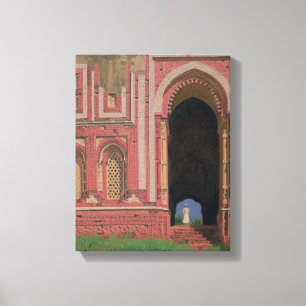 Toile Porte près de Kutub-Minar, vieux Delhi, 1875