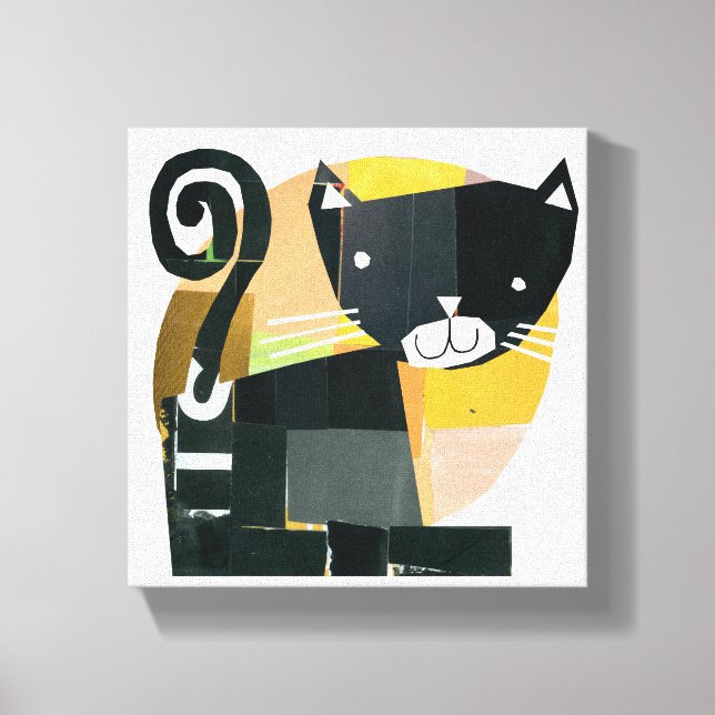 Toile Portes de chat noir (Recto)