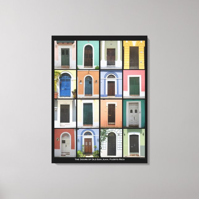 Toile Portes du Vieux San Juan, Porto Rico WC (Recto)