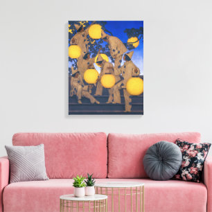 Toile Porteurs de lanternes   Maxfield Parrish  