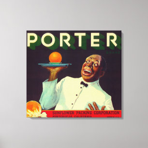 Toile Portier LabelPorterville orange, CA