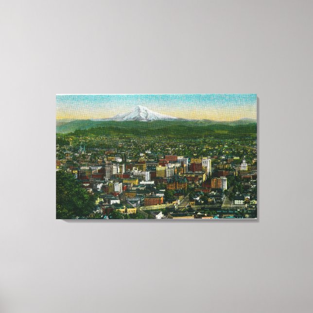 Toile Portland et Mt. Hood au loin (Recto)
