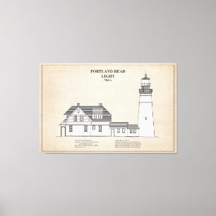 Toile Portland Head Lighthouse - Maine - SBD